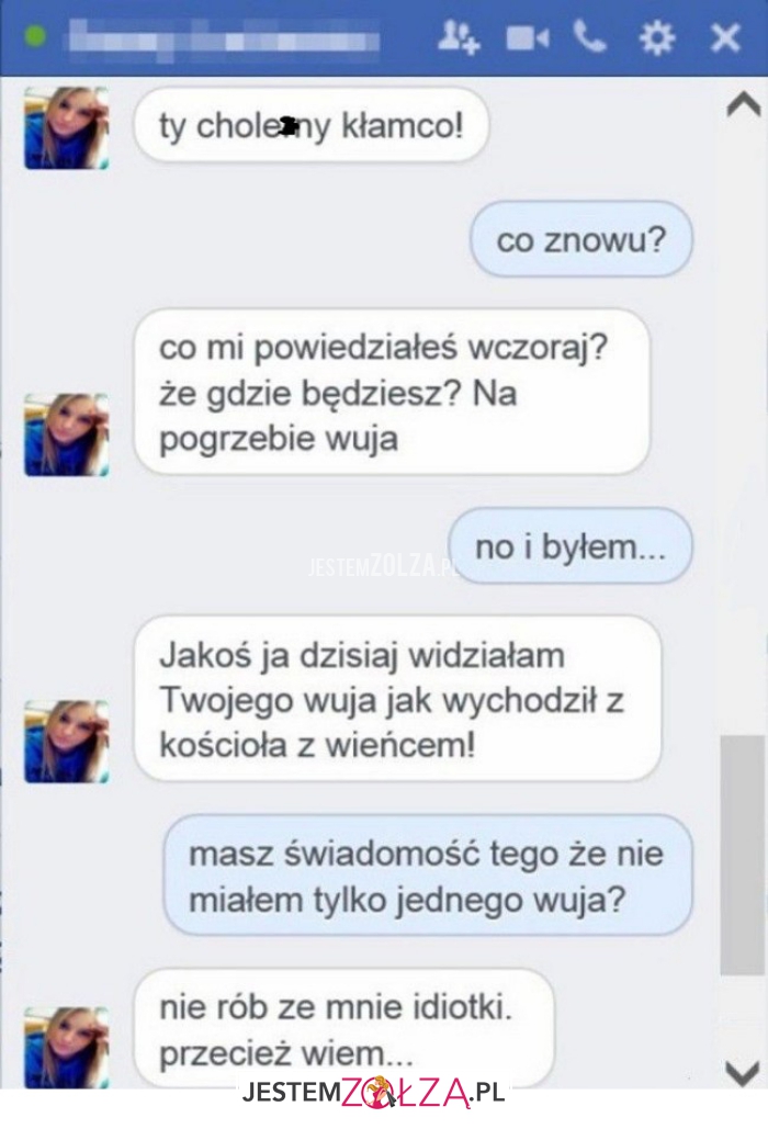 ty cholerny kłamco