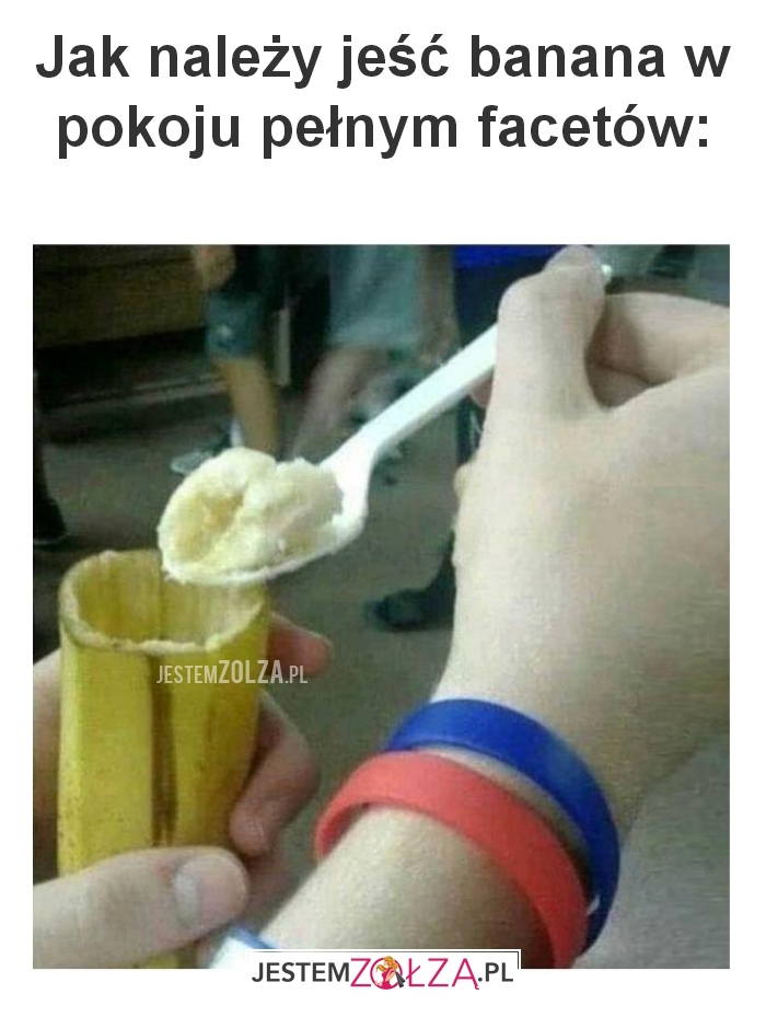 jak jeść banana 