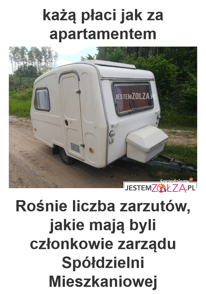 przyczepa niewiadów mieszkanie spółdzielnia skarbek wałbrzych skandal