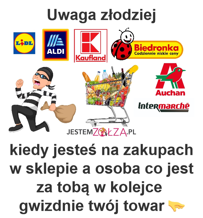 złodzieje w sklepach