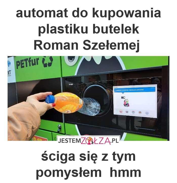 automat do kupowania plastiku butelek